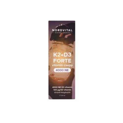 Nordvital d3 + k2 forte csepp 60adag 30 ml