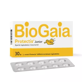 Biogaia protectis junior rágótabletta eper ízű 30 db