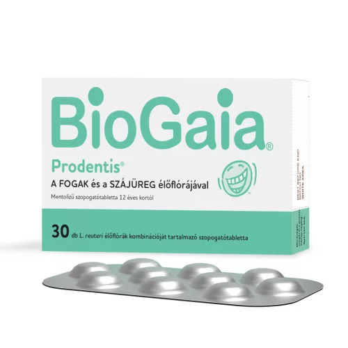 Biogaia prodentis szopogatótabletta mentol ízű 12 éves kortól 30 db