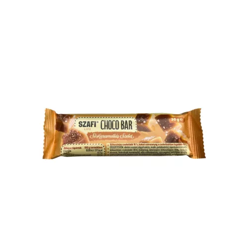 Szafi Life choco bar sós karamellás szelet gluténmentes 30 g