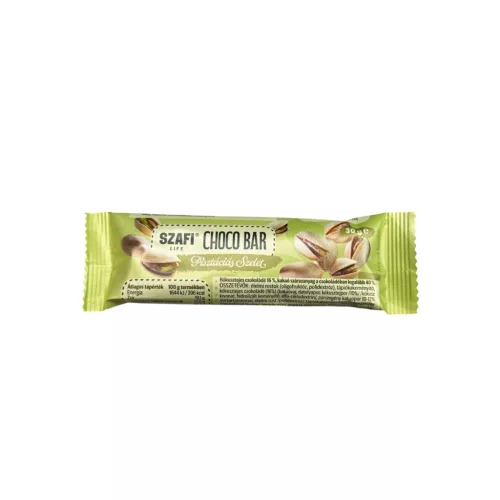 Szafi Life choco bar pisztáciás szelet gluténmentes 30 g